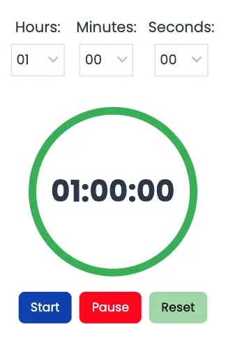 Countdown Timer - Free Minute & Hour Timers for Every Need 9 1 Hour Timer