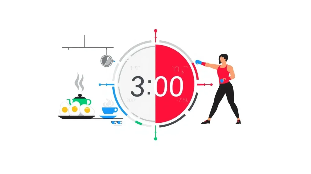 3 minute timer digital display showing 3:00 countdown for cooking and fitness applications"