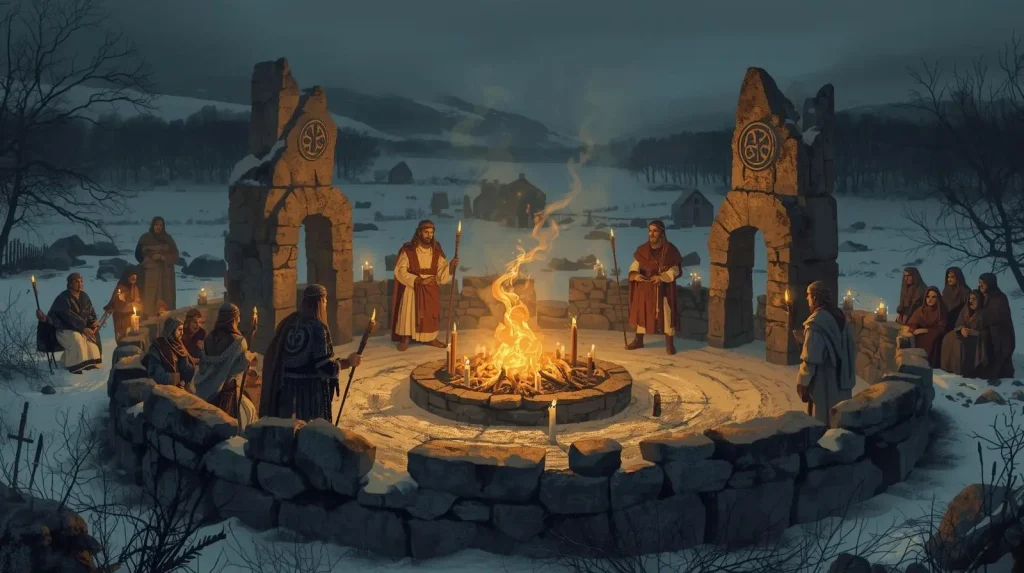 Ancient Celtic Imbolc celebration, the origin of Groundhog Day tradition